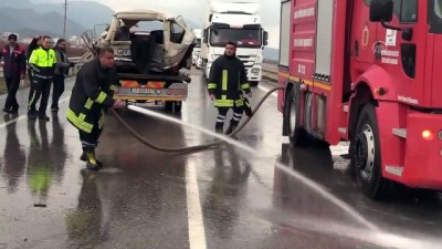 Hatay'da Yakıt Tankeriyle Çarpışan Otomobilin Sürücüsü Ağır Yaralandı