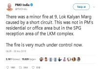 BAŞBAKAN - Hindistan Başbakanı Modi'nın Ofisinde Korkutan Yangın