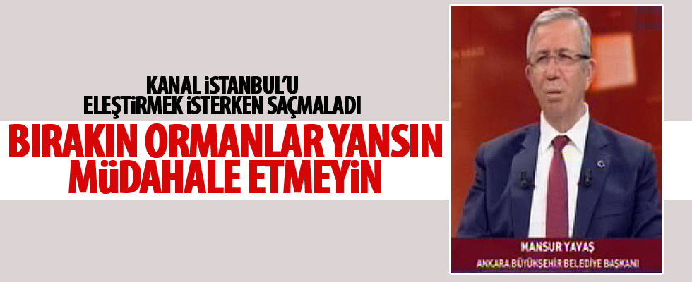 Mansur Yavaş'tan tepki çeken sözler!