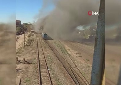Mısır'da Yolcu Treninde Yangın