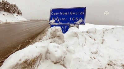 Tokat'ta Kar Yağışı Yüksek Kesimlerde Etkili Oldu