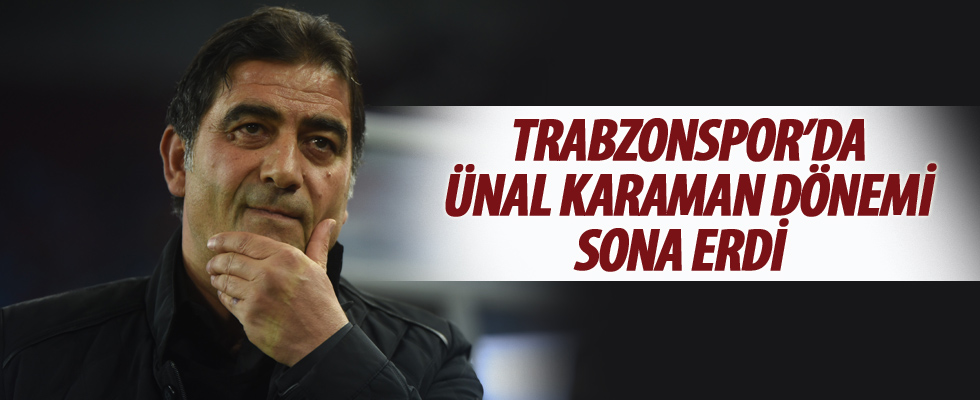 Trabzonspor'da Ünal Karaman dönemi sona erdi
