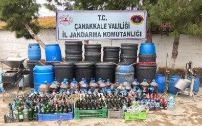 Çanakkale'de Kaçak İçki Operasyonu Açıklaması 4 Gözaltı