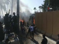 HIZBULLAH - Haşdi Şabi Yanlıları, ABD Bağdat Büyükelçiliği Binasını Ateşe Verdi