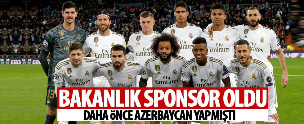 Bakanlık, Real Madrid'e sponsor oldu!
