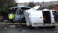 YOLCU MİNİBÜSÜ - Gaziosmanpaşa'da Feci Kaza Açıklaması 1'İ Ağır 3 Yaralı