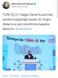 Bakan Selçuk'tan Yeniden Başkanlığa Seçilen Türk-İş Başkanı Atalay'a  Tebrik