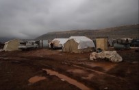 BEŞAR ESAD - İdlib'te Mülteci Kampı Sular Altında