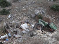 Traktör 20 Metrelik Şarampole Uçtu; 1'İ Ağır 2 Yaralı