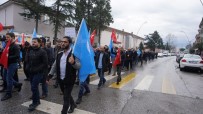 CEVAT AYHAN - Akyazı'da 'Doğu Türkistan' İçin Yürüyüş Düzenlendi