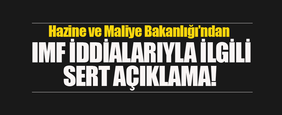 Hazine Bakanlığı'ndan flaş açıklama