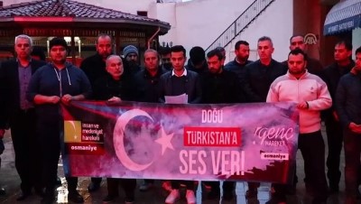 Adana Ve Osmaniye'de Çin'e Doğu Türkistan Protestosu