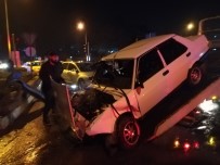 Alkollü Sürücü, Otomobili 3 Şeritli Yola Sığdıramadı 3 Yaralı