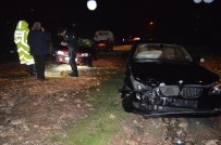 İki Otomobil Çarpıştı Açıklaması 1 Yaralı