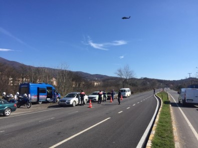 Sakarya'da Helikopterli Denetimlerde Sürücülere Ceza Yağdı