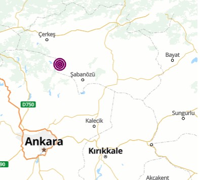 Çankiri Orta'da deprem oldu! 4.7 ile sallandı