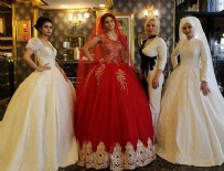 MANKEN - 14 Şubat'a özel altın işlemeli gelinlik tasarladı
