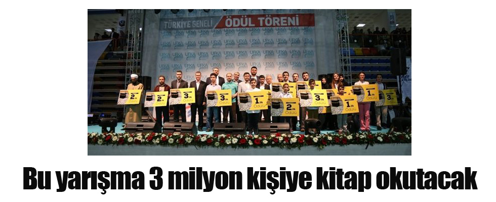 Bu yarışma 3 milyon kişiye kitap okutacak