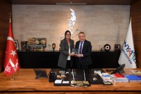 LANSMAN - Başkan Böcek'e ÇYDD'den Teşekkür Plaketi