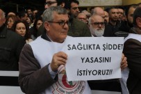 ERTUĞRUL TANRıKULU - Edirne'de Sağlıkçılar 'Sağlıkta Şiddeti' Protesto Etti