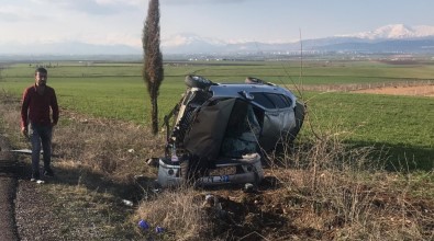 Hurdaya Dönen Otomobilden Burnu Bile Kanamadan Çıktı