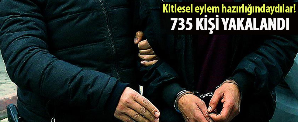 PKK/KCK operasyonları kapsamında 735 şüpheli gözaltına alındı