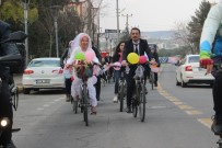 NECMETTIN CEVHERI - Şanlıurfa'da Bisikletli Gelin Konvoyu