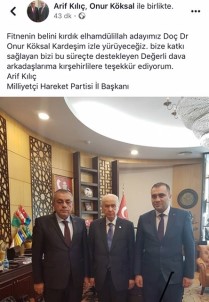 MHP İl Başkanı Arif Kılıç ; 'Fitnenin Belini Kırdık Adayımız Onur Köksal'