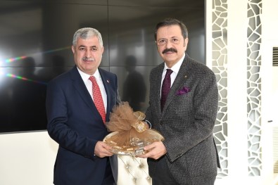 TOBB Başkanı Hisarcıklıoğlu'ndan Polat'a Ziyaret