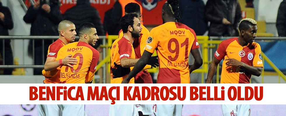 Galatasaray'da sürpriz yok