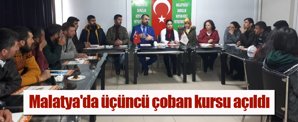 Malatya'da üçüncü çoban kursu açıldı