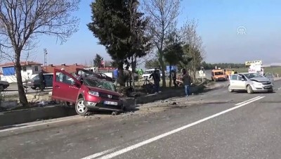 Tekirdağ'da Trafik Kazası Açıklaması 1 Ölü, 2 Yaralı