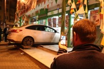 Alkollü Sürücü Aracıyla Markete Girdi