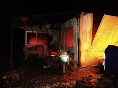 Erdek'te Bağ Evinde Yangın Açıklaması 1 Yaralı