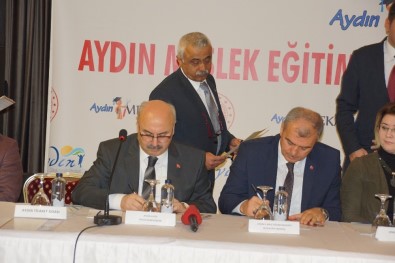 Aydın'da Meslek Eğitimine Katkı Protokolü İmzalandı