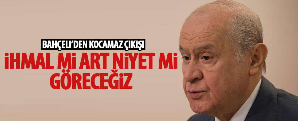 Bahçeli'den dikkat çeken açıklamalar
