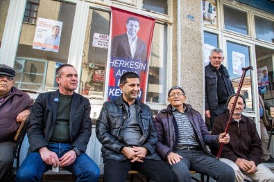 CHP Kuşadası Belediye Başkan Adayı Ömer Günel, İkioluklu'yu Ziyaret Etti