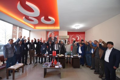 Cumhur İttifakı Adayı Çerçi MHP İlçe Yönetimiyle Buluştu