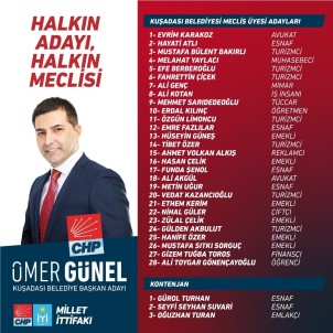 Ömer Günel; 'Belediye Meclis Üyeleri Aday Listemiz Her Kesimi Kucakladı'
