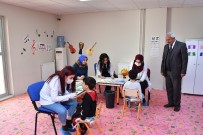 DİŞ FIRÇALAMA - Üniversite Kreşinde Ağız Ve Diş Sağlığı Taraması Yapıldı