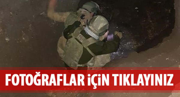 PKK'lı teröristlerin kullandığı mağara imha edildi