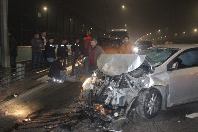 Haliç Köprüsünde Zincirleme Kaza Açıklaması 4 Yaralı