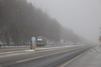 ELMALıK - Bolu Dağı'nda Kar Yağışı Başladı