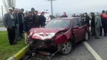 Aydın'da İki Otomobil Çarpıştı Açıklaması 5 Yaralı