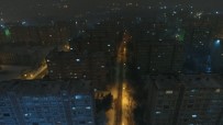 İstanbul'da Kar Manzarası Havadan Görüntülendi
