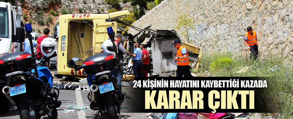 24 ölümlü kazada karar çıktı