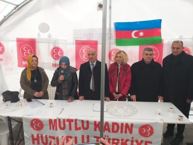 MHP'li Kadınlardan 'Hocalı Katliamı' Sergisi