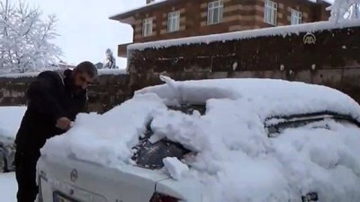 Ahlat'ta Kar Yağışı