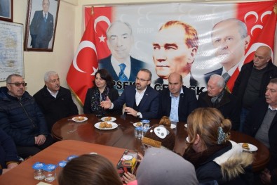 AK Parti Grup Başkanvekili Turan MHP Lapseki İlçe Teşkilatını Ziyaret Etti