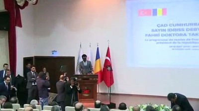 Çad Devlet Başkanı Itno'ya Fahri Doktora Takdim Töreni